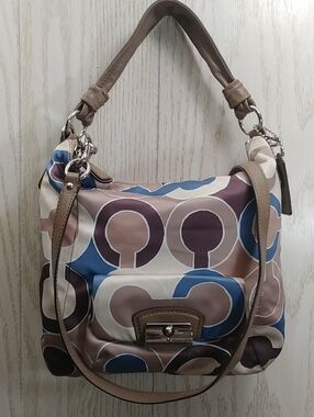 Coach Kristin Op Art Hobo Bag And Crossbody.